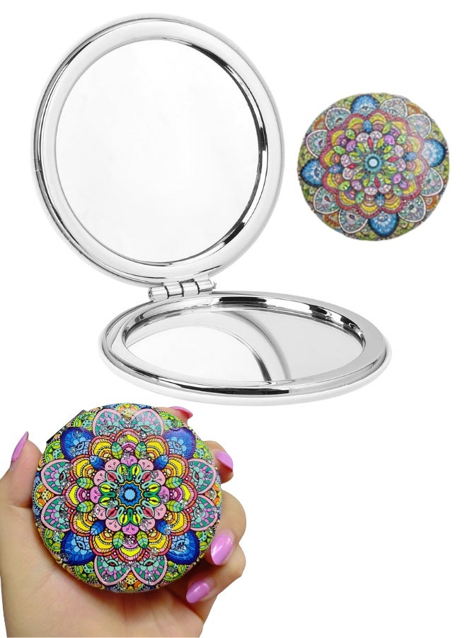 Portable Folding Travel Mirror – Compact Double-Sided Vanity Mirror for Makeup & Grooming - Image 1